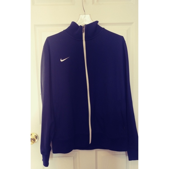 Nike Dark Blue Zipper Knit Jacket - Picture 7 of 7